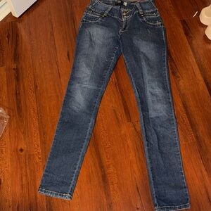 Dark Blue Straight Leg Women's Jeans